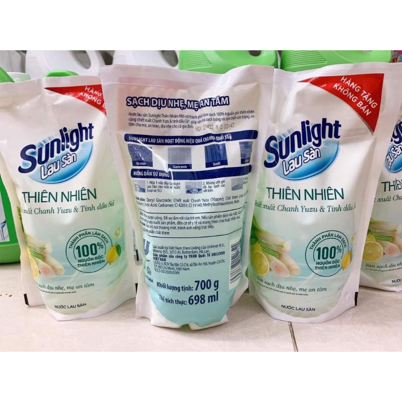 NƯỚC LAU SÀN SUNLIGHT TÚI KHUYẾN MÃI 550gr