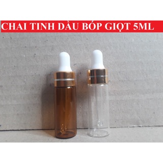 Lọ chiết nắp bóp 5ml nâu