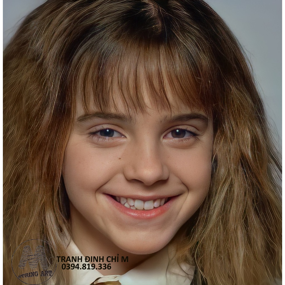 💥HÀNG SẴN-Bộ nguyên liệu tự làm TRANH ĐINH CHỈ 3D Hermione Granger  nhân vật chính phim harypotter