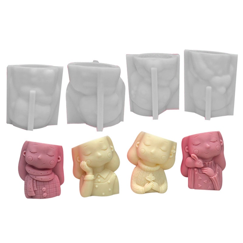 Khuôn silicone Làm Chậu Hoa / Chậu Hoa Trang Trí Đẹp Mắt