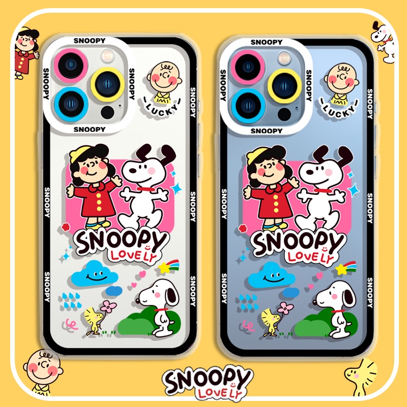 Ốp Điện Thoại Tpu Mềm Chống Sốc In Hình Snoopy Cho iPhone 11 12 13 pro max XS X XR XSMax 7 8 6 6s plus SE 2020