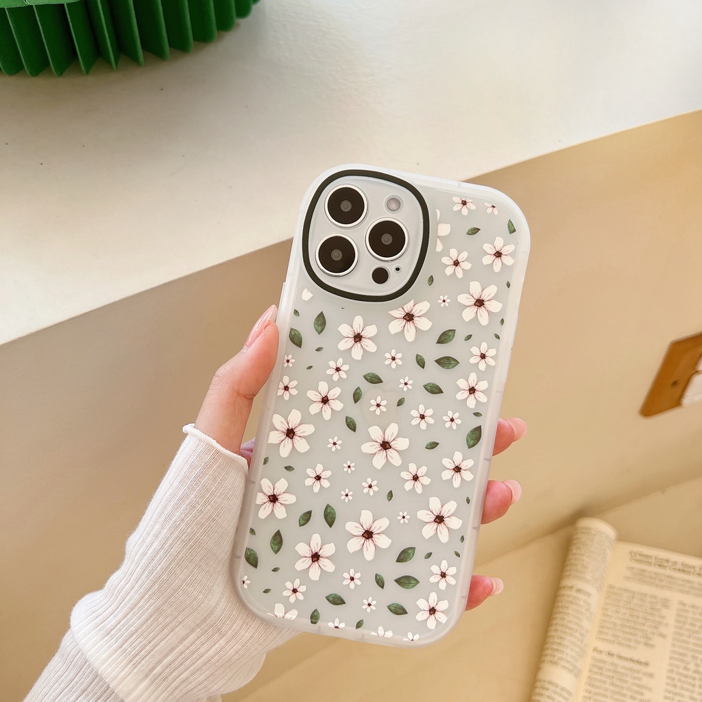 Ốp Điện Thoại Mềm Hình Hoa Cho iphone 11 12 13 pro max mini XR XS 7 8 + plus