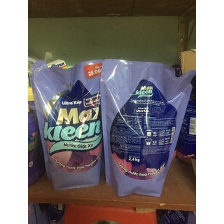 Can nước giặt xả Maxkleen 2.4kg - Mẫu Mới