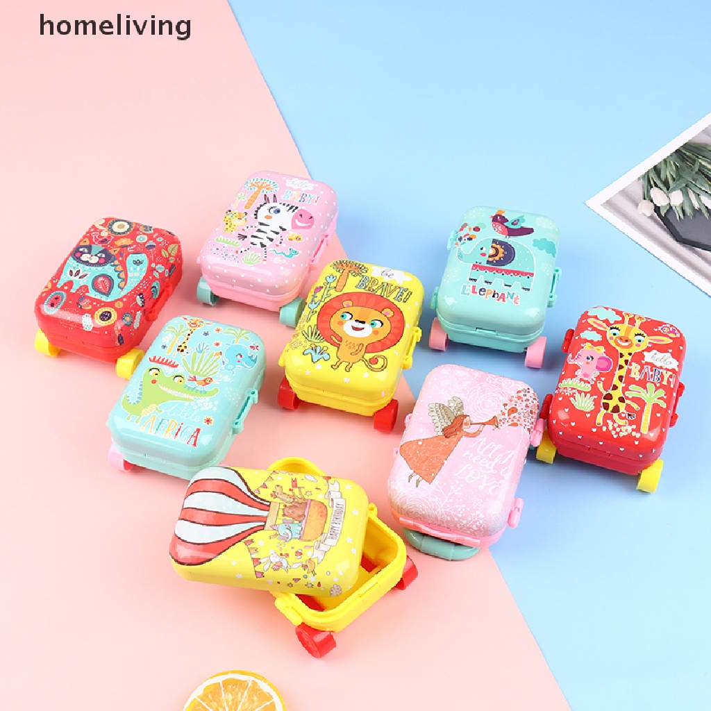 Va Li Mini Bằng Kim Loại Trang Trí Cho Nhà Búp Bê