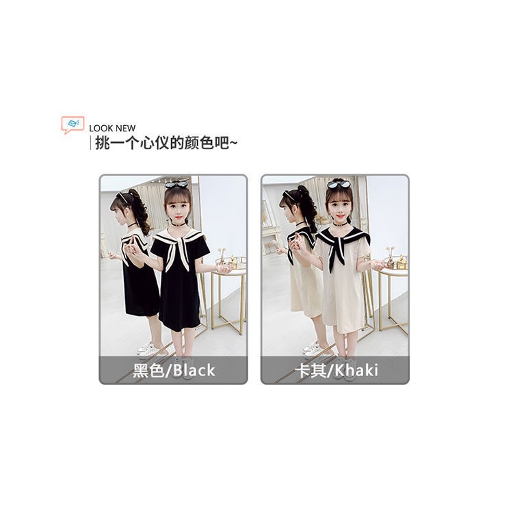 Đầm Thủy Thủ Thời Trang Mùa Hè Hàn Quốc Cho Bé Gái 3-10 Tuổi 9 8 Tuổi