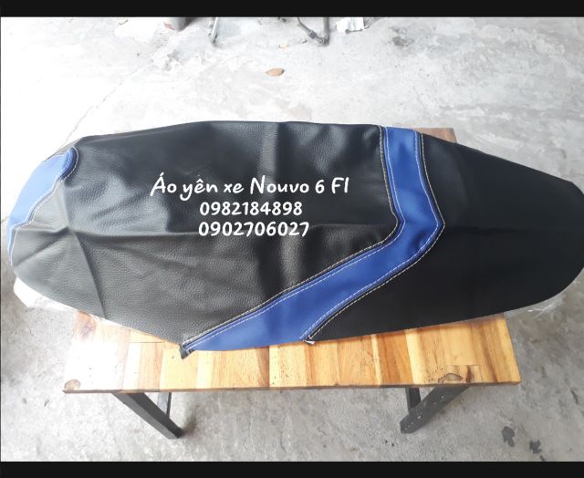 Áo yên xe Nouvo 6 FI tặng kèm bọc chân chống xe núi