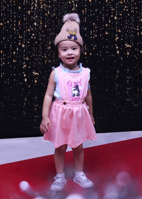 Chân váy yếm thun thời trang Jadiny cho bé bé gái màu hồng