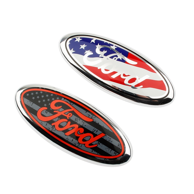 1 ❤ Logo FORD 07-13 Mondeo Bằng Hợp Kim Nhôm Gắn Trước Và Sau Xe Hơi FORD