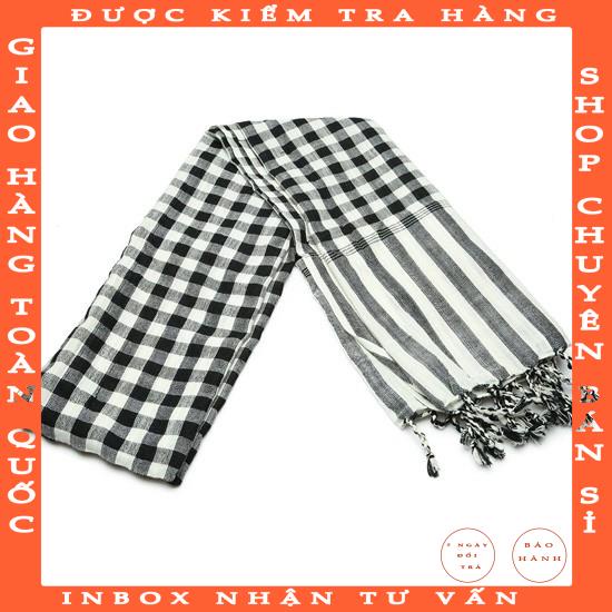 GIÁ Sỉ khăn rằn nam bộ đen 60x170cm_ hàng có sẵn jhoangdong