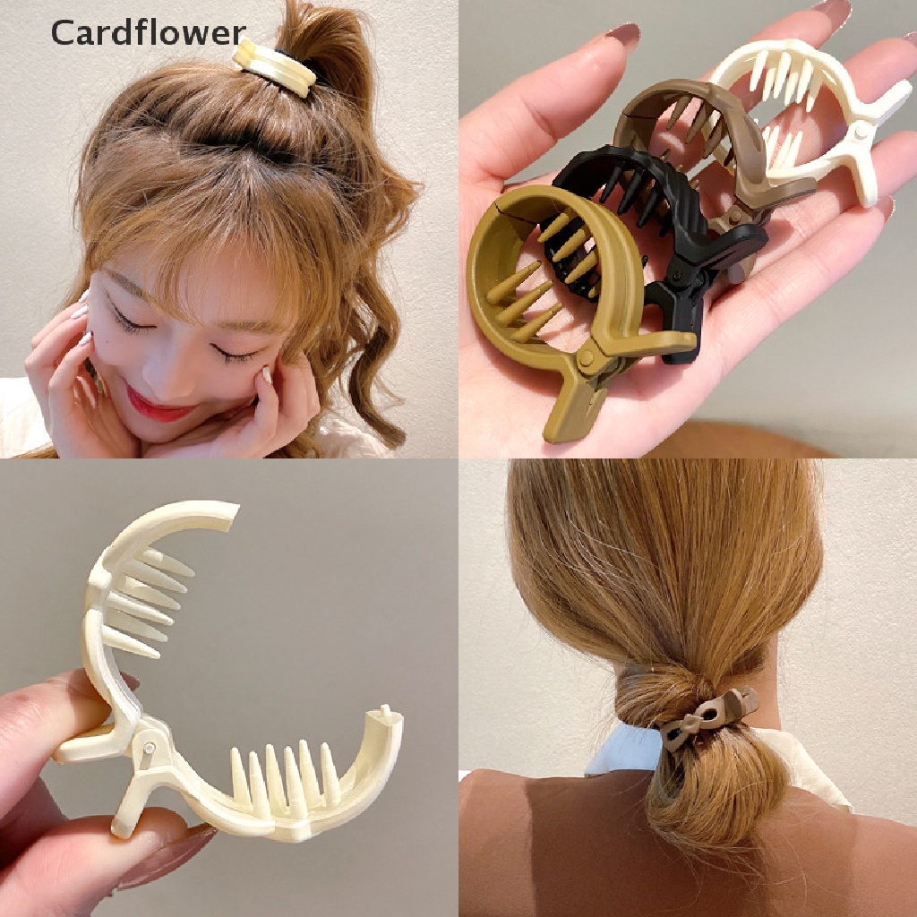 &lt; Cardflower &gt; Kẹp Tóc Càng Cua Đơn Giản Cho Nữ Đang Giảm Giá