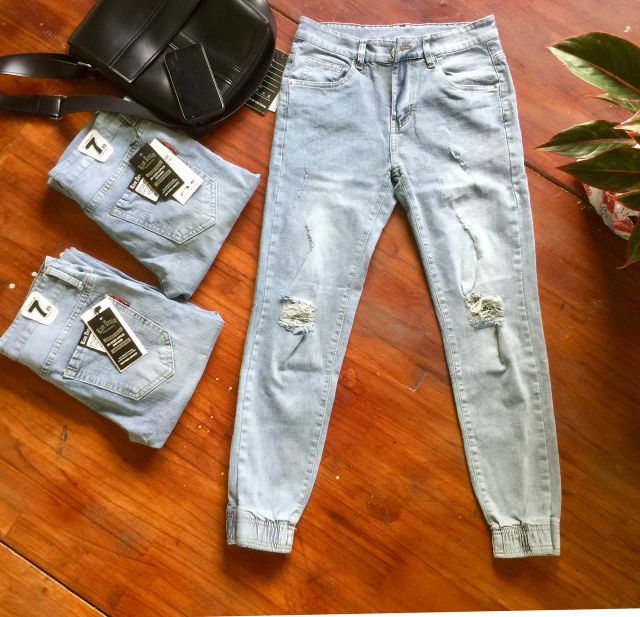 QUẦN JEAN NAM BO CHÂN JOGGER CAO CẤP _ VIDEO HÌNH CHỤP THẬT