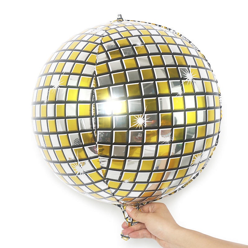 Bong Bóng Lá Nhôm 4D 22inch Phong Cách Retro 80s 90s Dùng Trang Trí Tiệc