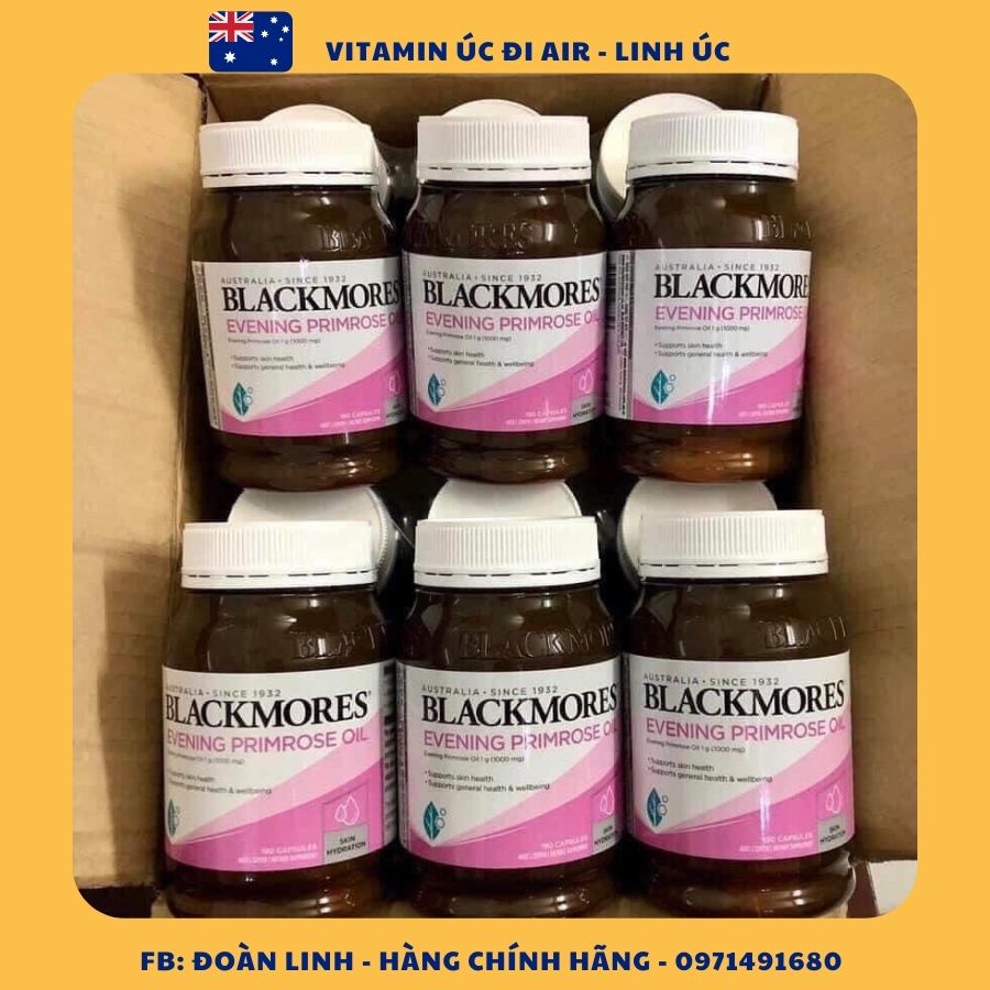 Tinh Dầu Hoa Anh Thảo Blackmores Everning Primrose Oil Úc 190 Viên, Hàng Chuẩn Úc