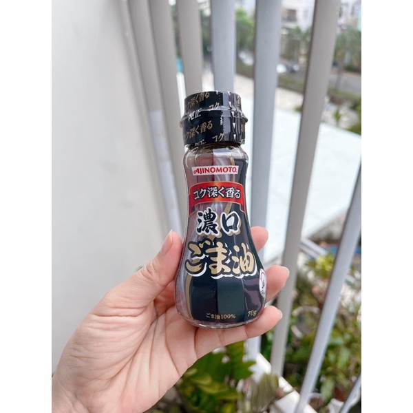 (Date 01/2025) Dầu mè đen Ajinomoto Nhật Bản cho bé ăn dặm (chai 70g - mẫu mới)