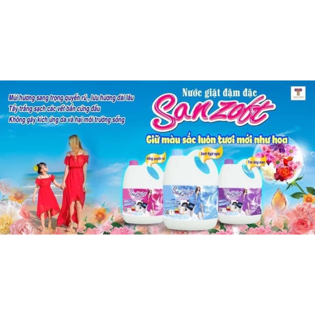 Nước giặt Sanzoft bán chạy số 1 Thái Lan