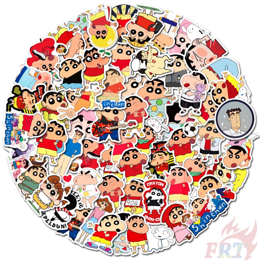 ❉ Crayon Shin-chan Series 01 Stickers ❉ 50Pcs/Set Anime DIY Fashion Decals Doodle Stickers