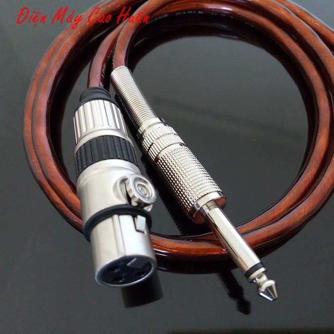 Dây micro / Dây Jack canon cái 6ly đồng nguyên chất dài 5m