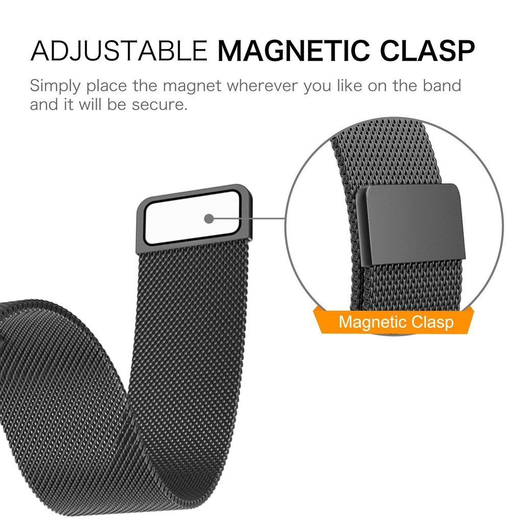 Dây đeo đồng hồ Milanese chất liệu inox sành điệu cho đồng hồ thông minh Garmin Venu Sq
