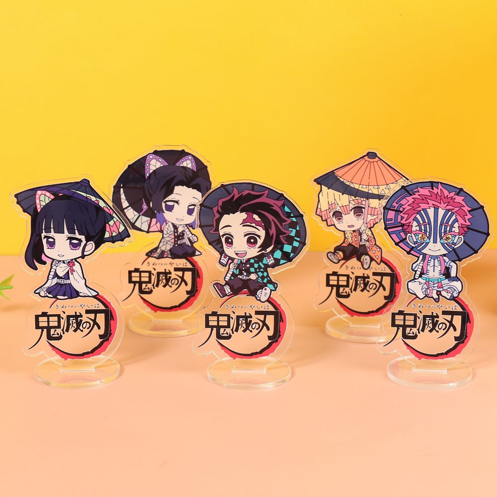 Mô Hình Nhân Vật Kimetsu No Yaiba Tomioka Giyu Kamado Nezuko Để Bàn Trang Trí Thẻ