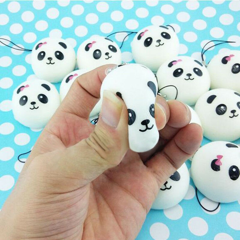 Móc khóa squishy dẻo hình gấu trúc dễ thương