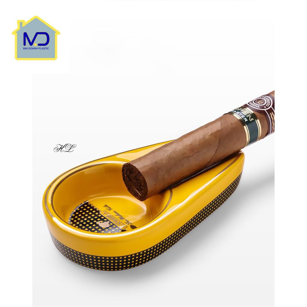(siêu phẩm) Gạt tàn Cigar (1 Điếu - Chất liệu Sứ)