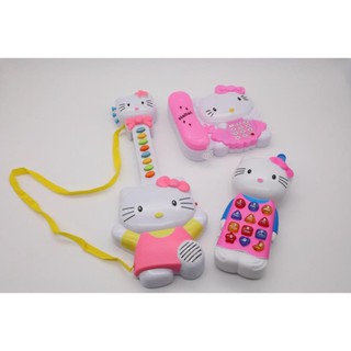 Bộ đồ chơi điện thoại và đàn cho em bé Hello kitty 1203