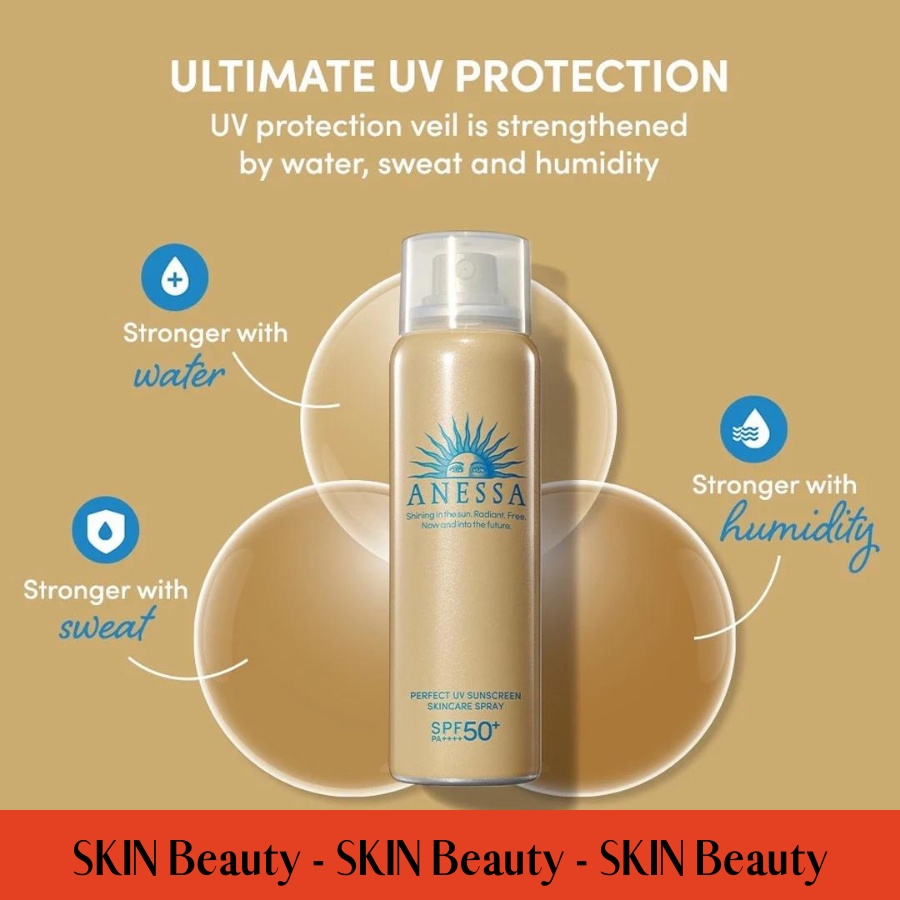 Xịt chống nắng bảo vệ da hoàn hảo Anessa Perfect UV Sunscreen Skincare Spray 60g
