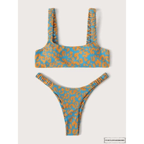Bộ đồ bơi hai mảnh họa tiết da báo dành cho nữ size S/ M/ L
 | BigBuy360 - bigbuy360.vn
