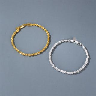 Vòng Tay Dây Bện Mặt Kim Loại Hình Đầu Lâu Phong Cách Retro Thời Trang Cho Nam Nữ