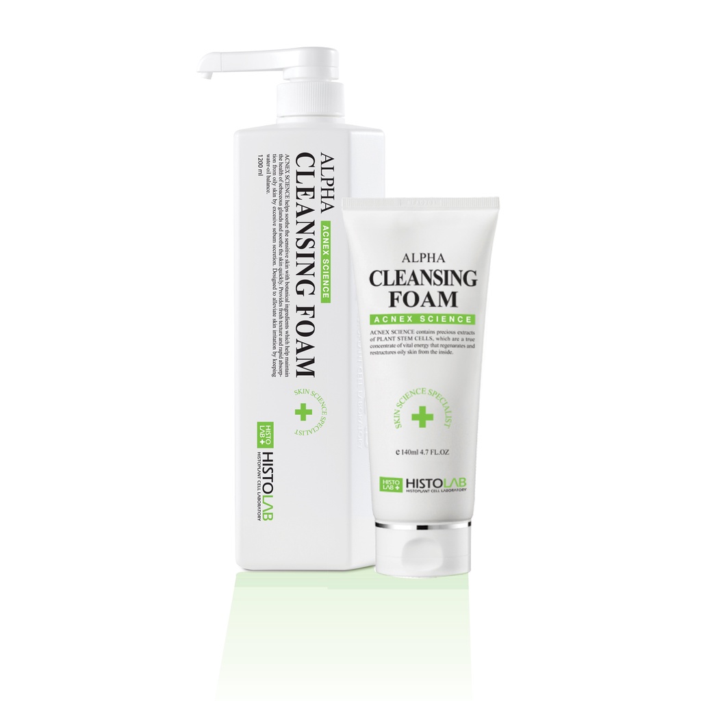 Sữa rửa mặt cho da dầu mụn dạng gel HISTOLAB ALPHA CLEANSING FOAM - The Skincare Shop