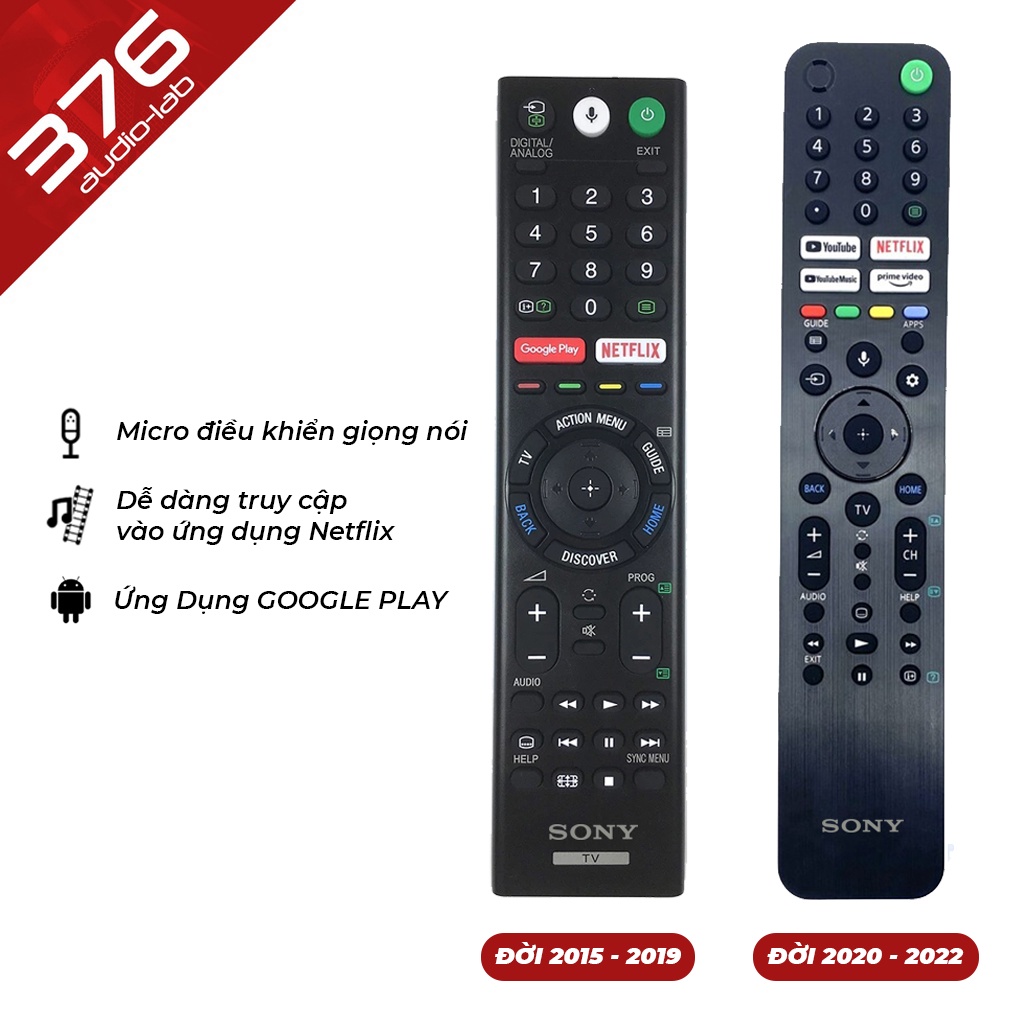 REMOTE Sony Giọng Nói - Đời 2019 và 2020 - Giá Rẻ