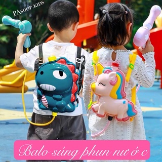 Đồ chơi balo súng phun nước dễ thương cho bé trai, bé gái