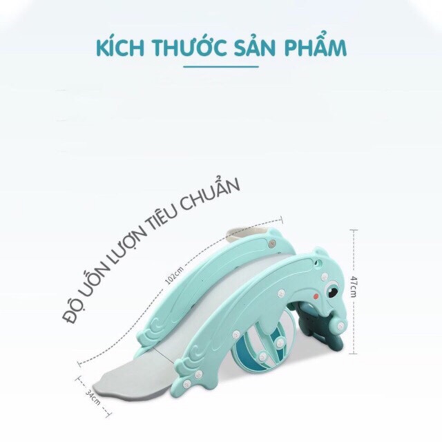 [Trợ giá] CẦU TRƯỢT BẬP BÊNH 3 IN 1 CHO BÉ