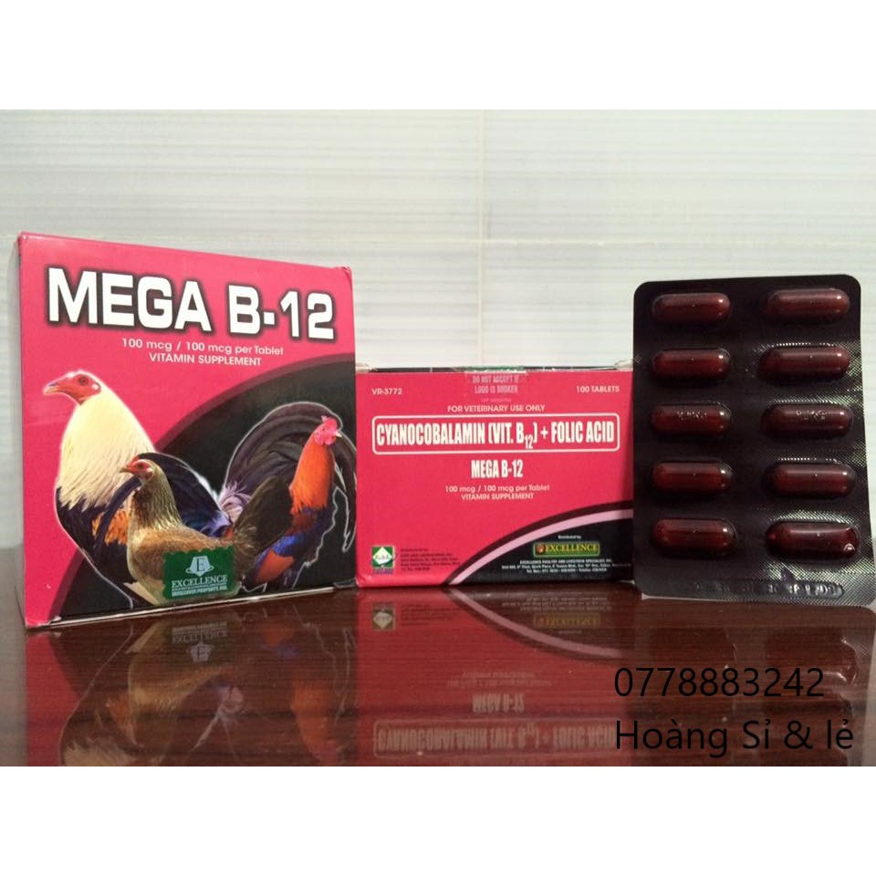 Mega B12  dành cho gà đá - Thuốc Chiến Kê.