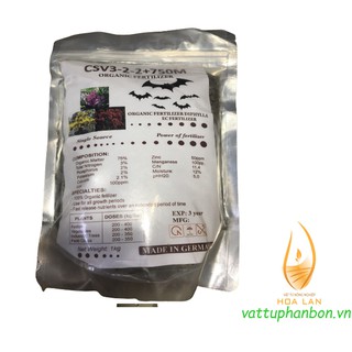 Phân dơi nén - hà lan csv 3-2-2+750m organic fertilizer - #456a# 1kg