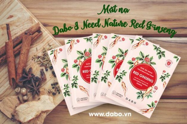 Mặt Nạ Đắp Mặt Tinh Chất Nhân Sâm cao cấp DABO I NEED (HÀNG CHÍNH HÃNG) Bộ 10 miếng