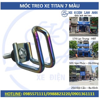 Móc treo đồ 7 màu Titan chuyên sử dụng cho các dòng xe đạp điện, xe máy điện