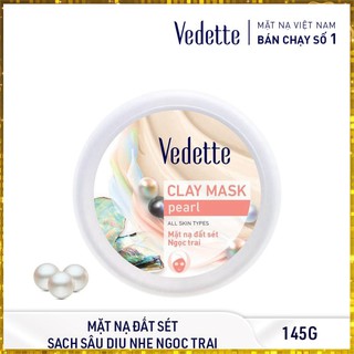 🥭 mặt nạ đất sét ngọc trai 145g vedette
