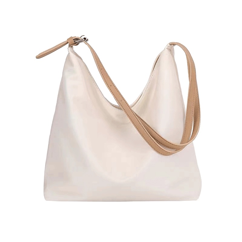 Túi Xách Nylon Cỡ Lớn Màu Trơn Chống Thấm Nước Thời Trang Hàn Quốc Cho Nữ