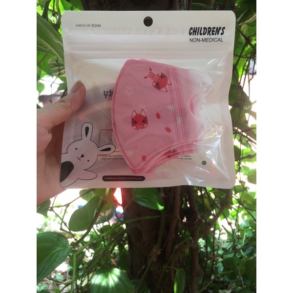 [ Giá sập sàn] Khẩu trang 3D trẻ em kháng khuẩn cao cấp( có túi zip xịn sò)