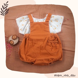 Mứt Gừng - set romper và áo bé gái thiết kế