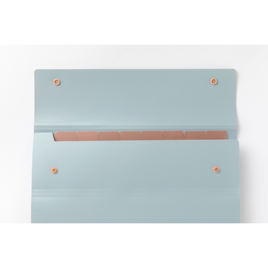 Túi Đựng Tài Liệu ARTBOX Hàn Quốc Thiết Kế 9 Ngăn Màu Xanh Pastel