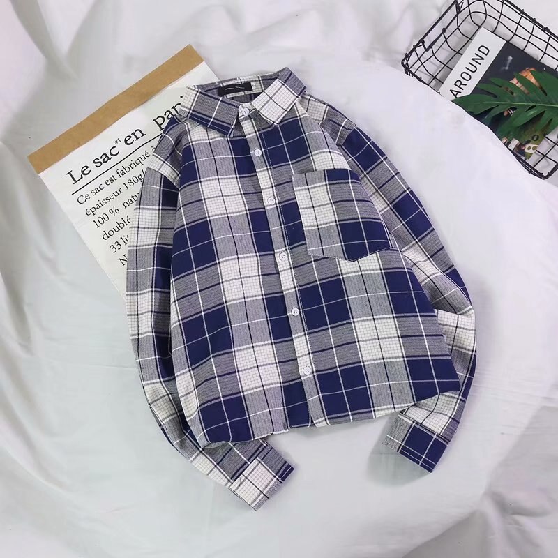 Áo Sơ Mi Nam Tay Dài Dáng Ôm Vải Cotton Họa Tiết Sọc Caro Màu Đỏ Đen Thời Trang Mùa Xuân 2021 Size S-3Xl