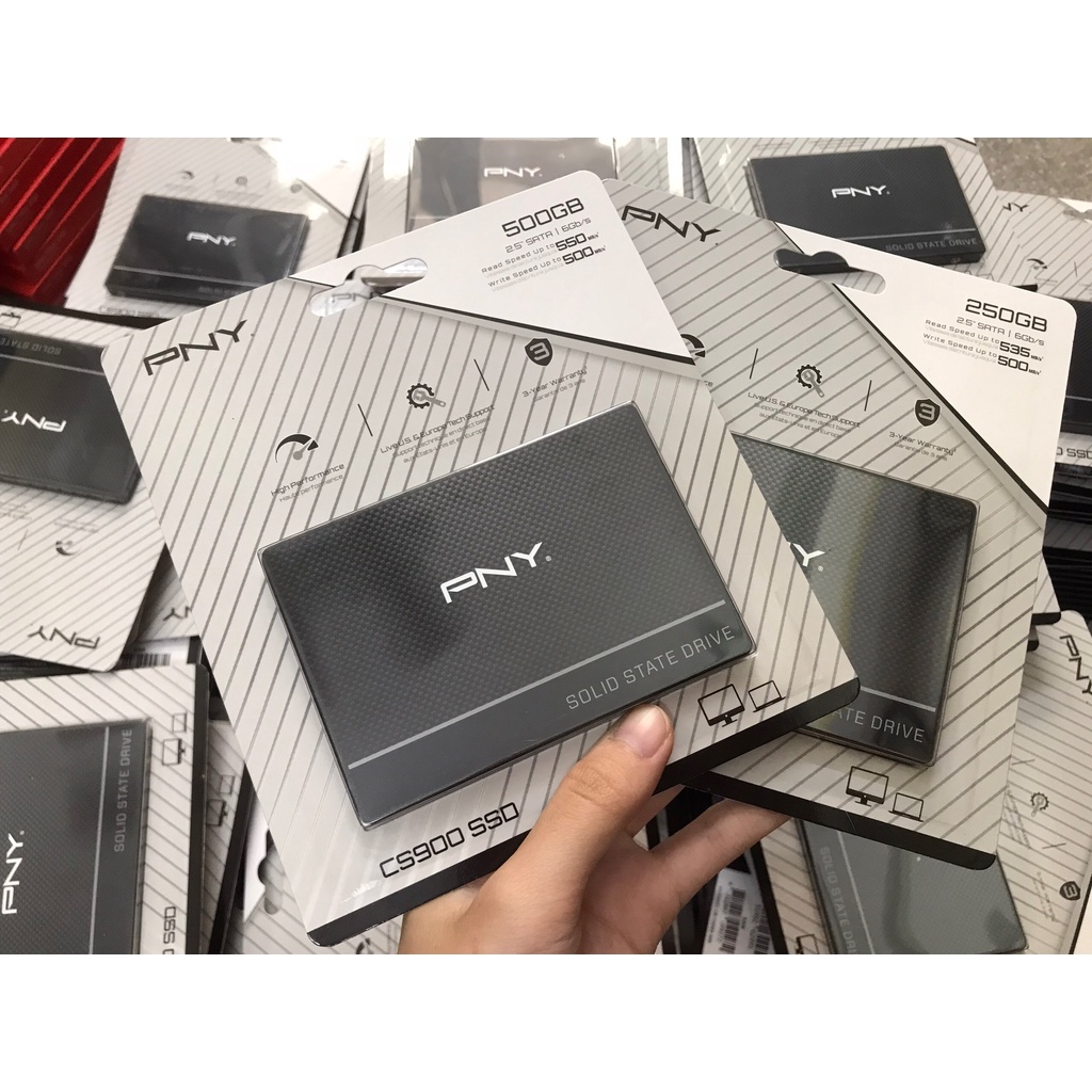 SSD 250G và 500G sata3 2.5 PNY new bảo hành 36 tháng Thùy Minh Phân Phối