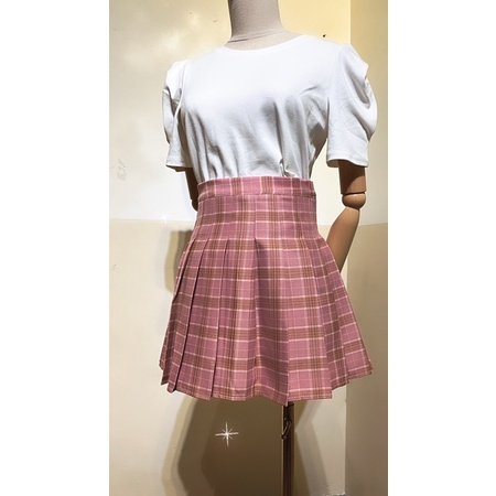 Chân váy caro xếp ly 3 màu