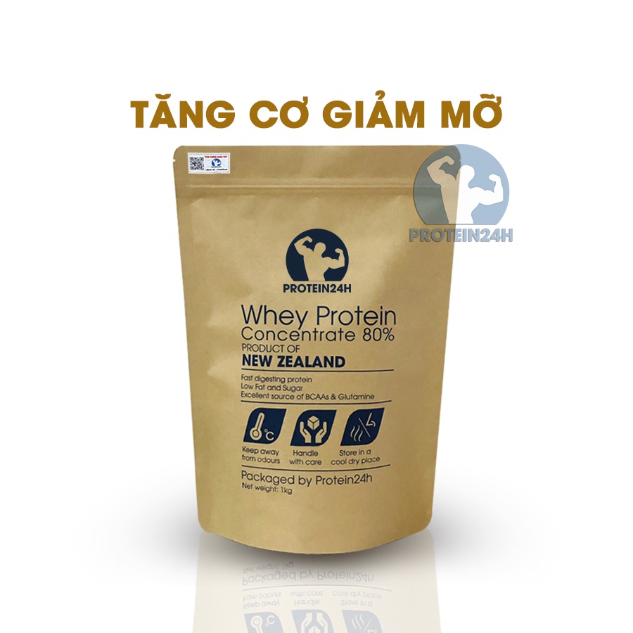 [Mã 11FMCGSALE giảm 8% đơn 500K] 1KG WHEY PROTEIN CONCENTRATE 80% NZMP