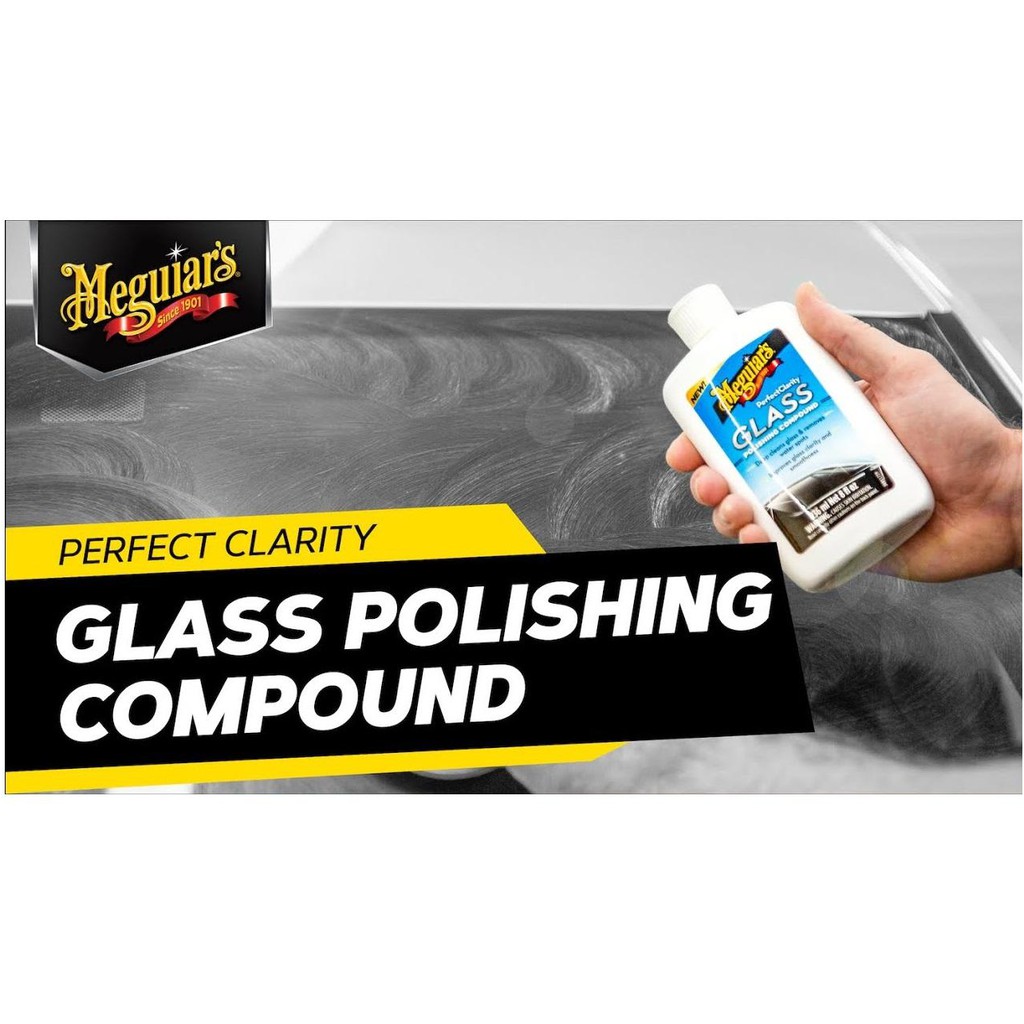 [Mã LTP50 giảm 50000 đơn 150000] Meguiar's Xi đánh bóng kính xe ô tô, Glass Polishing Compound - G8408, 8 fl oz, 236 ml