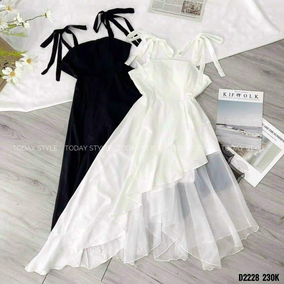 Đầm công chúa 2 dây, váy xòe sang chảnh HÀNG CAO CẤP đi tiệc, dạo phố, đi biển đều vô cùng xinh đẹp (hình thật ảnh cuối)