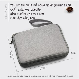 Túi đựng đồ công nghệ bigsze 2 lớp (ipad air)