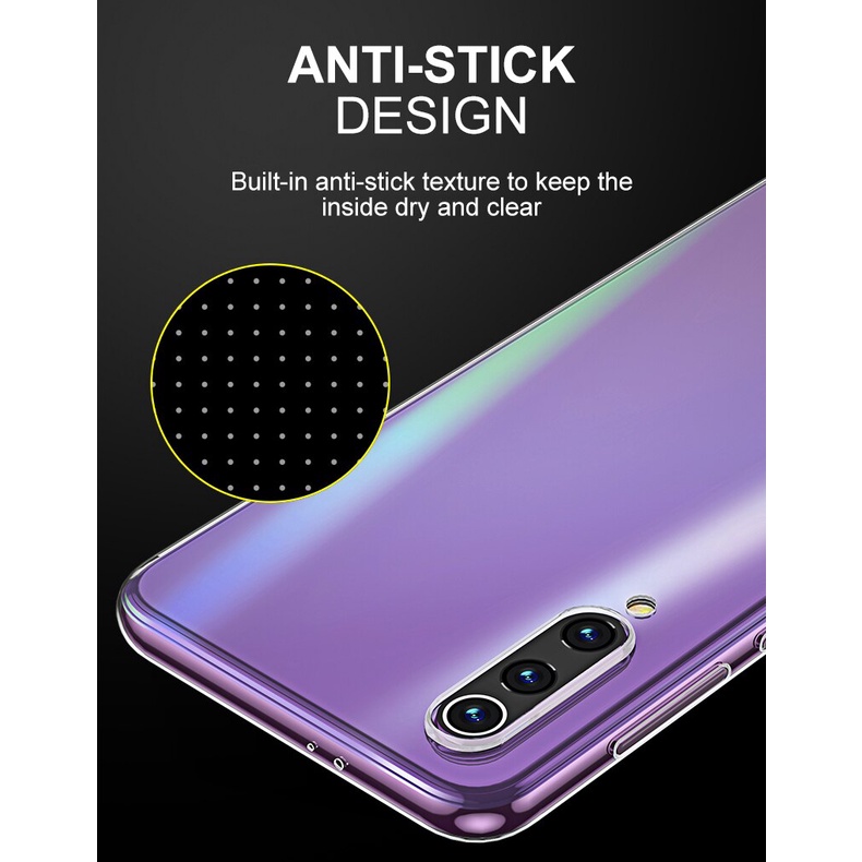 [Loại Tốt] Ốp lưng Xiaomi Mi 9 Silicon Dẻo Trong Suốt